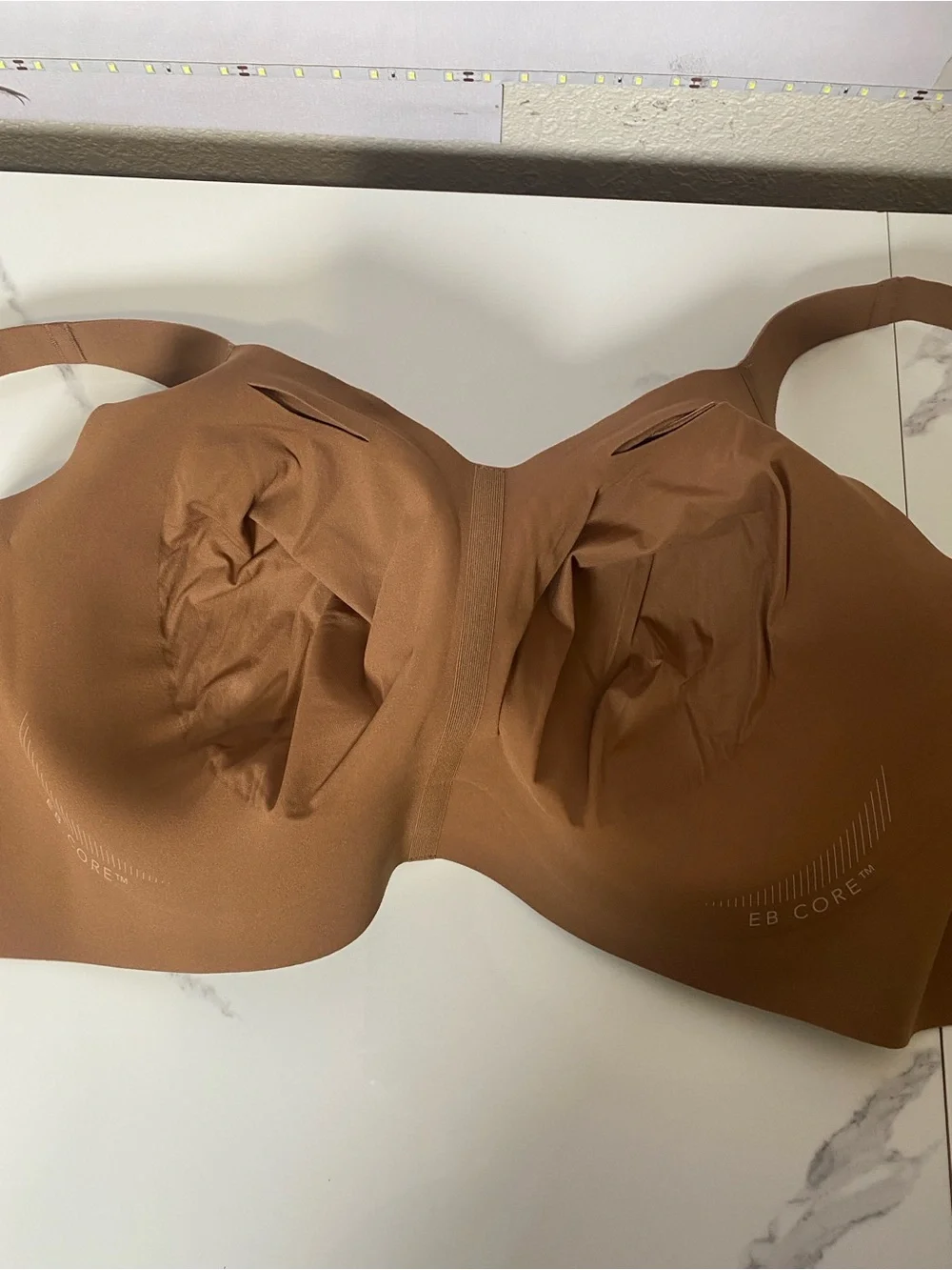 Evelyn & Bobbie Beyond Bra XL Brown Wirefree Comfy